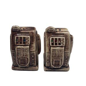 Vintage Slot Machine Ceramic Salt & Pepper Shakers